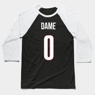 Damian Lillard 'Dame' Nickname Jersey - Portland Trailblazers Baseball T-Shirt